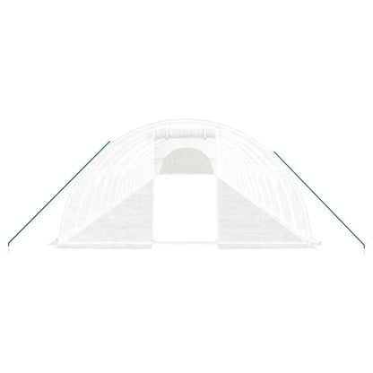 vidaXL Greenhouse with Steel Frame White 96 m² 24x4x2 m 4