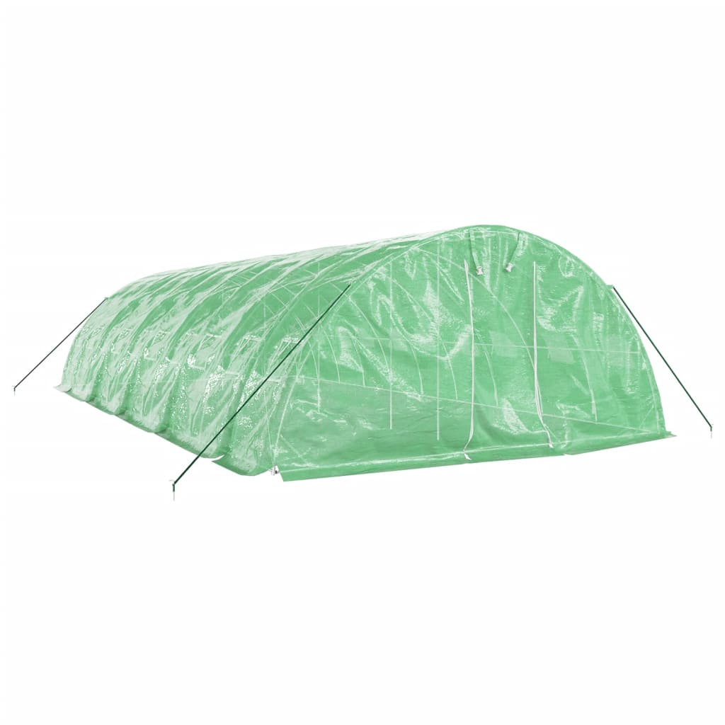 vidaXL Greenhouse with Steel Frame Green 50 m² 10x5x2.3 m 3