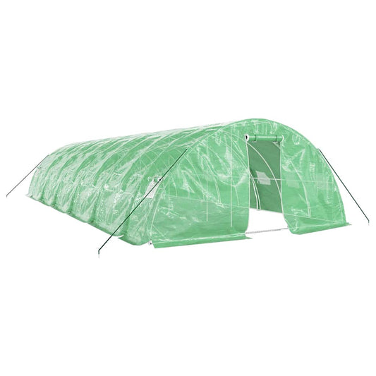 vidaXL Greenhouse with Steel Frame Green 60 m² 12x5x2,3 m 2