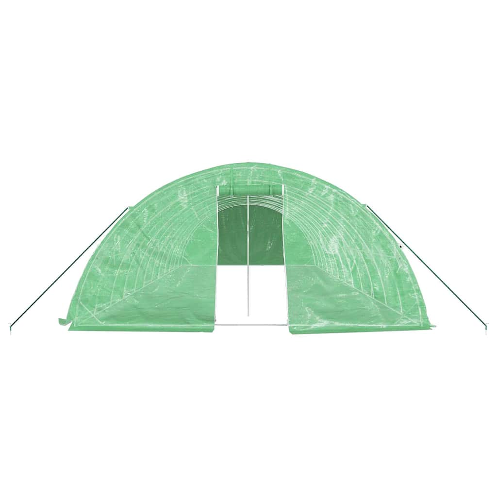 vidaXL Greenhouse with Steel Frame Green 60 m² 12x5x2,3 m 4