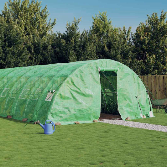 vidaXL Greenhouse with Steel Frame Green 60 m² 12x5x2,3 m 1