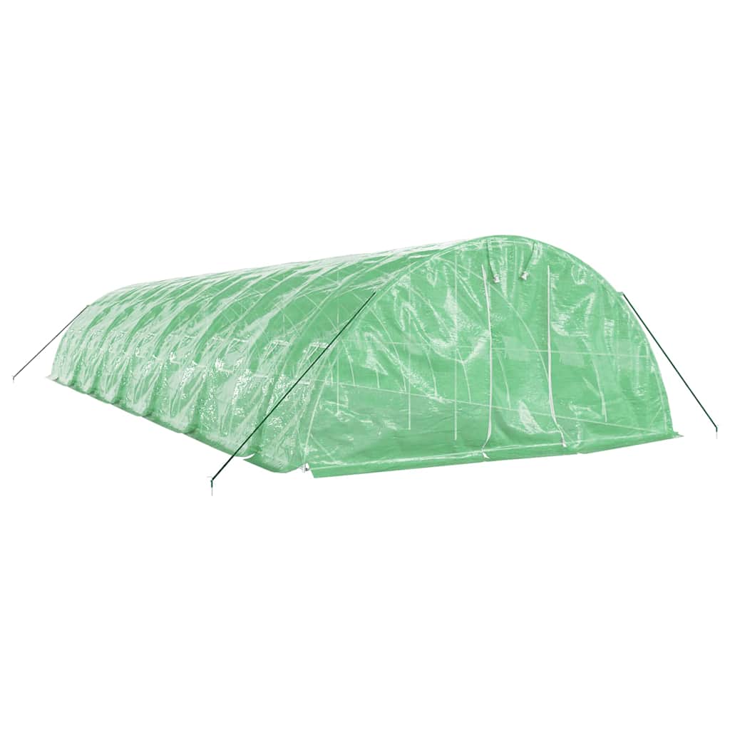 vidaXL Greenhouse with Steel Frame Green 70 m² 14x5x2,3 m 3