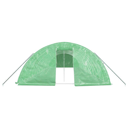 vidaXL Greenhouse with Steel Frame Green 70 m² 14x5x2,3 m 4