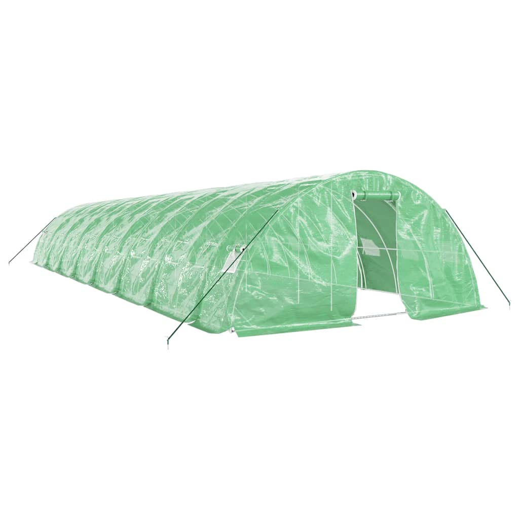 vidaXL Greenhouse with Steel Frame Green 80 m² 16x5x2,3 m 2