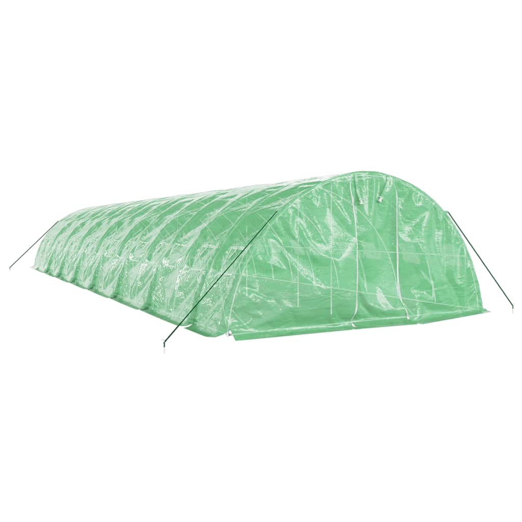vidaXL Greenhouse with Steel Frame Green 80 m² 16x5x2,3 m 3
