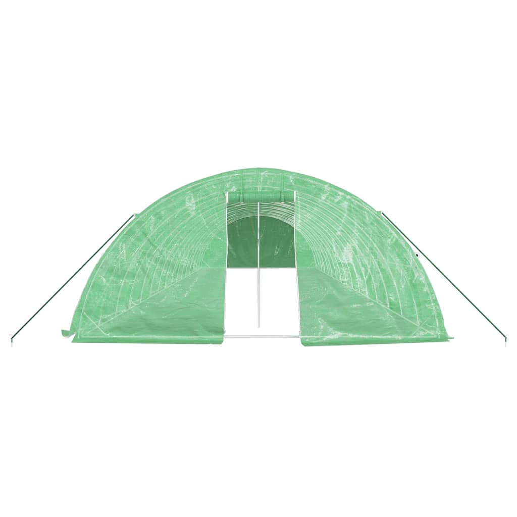 vidaXL Greenhouse with Steel Frame Green 80 m² 16x5x2,3 m 4