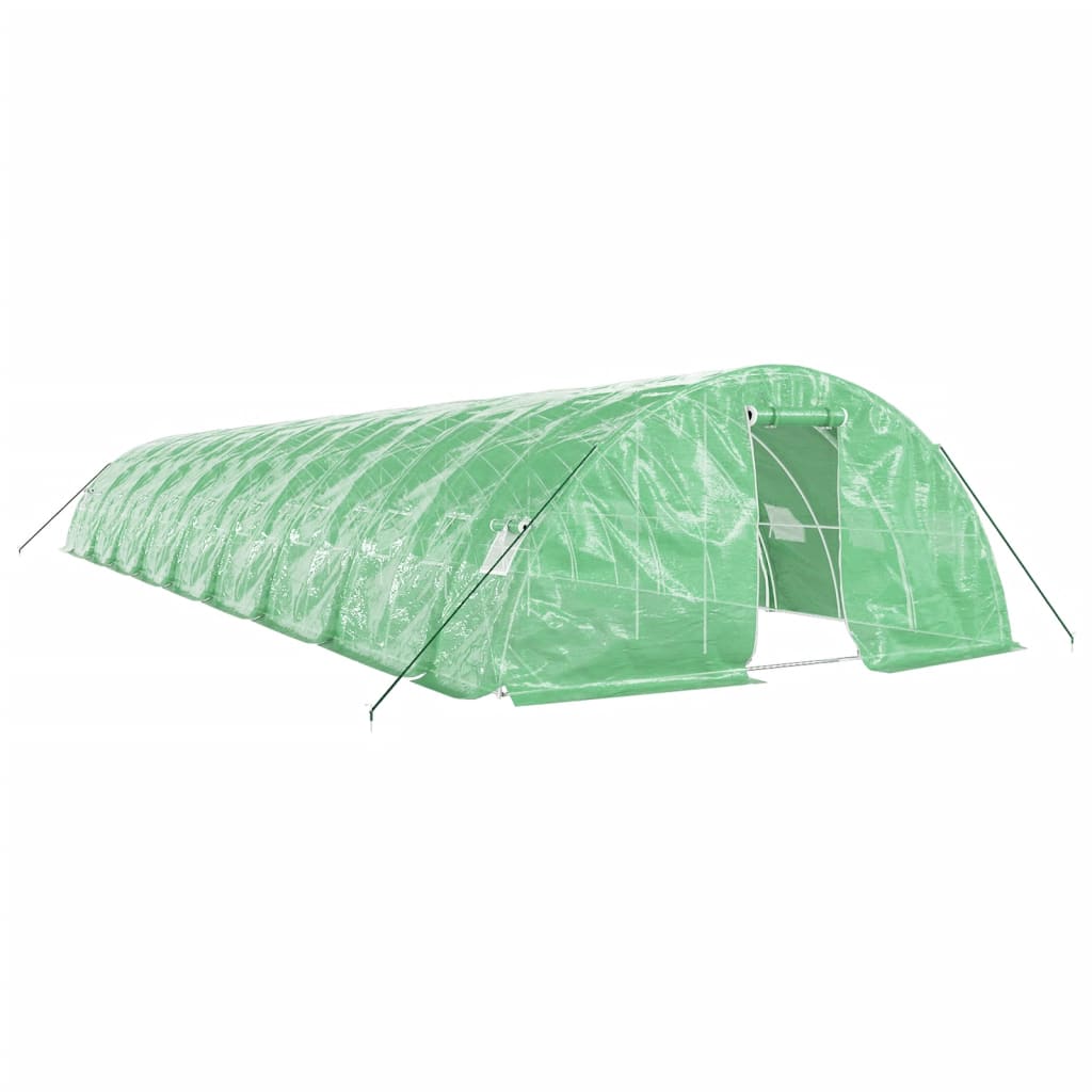vidaXL Greenhouse with Steel Frame Green 90 m² 18x5x2,3 m 2