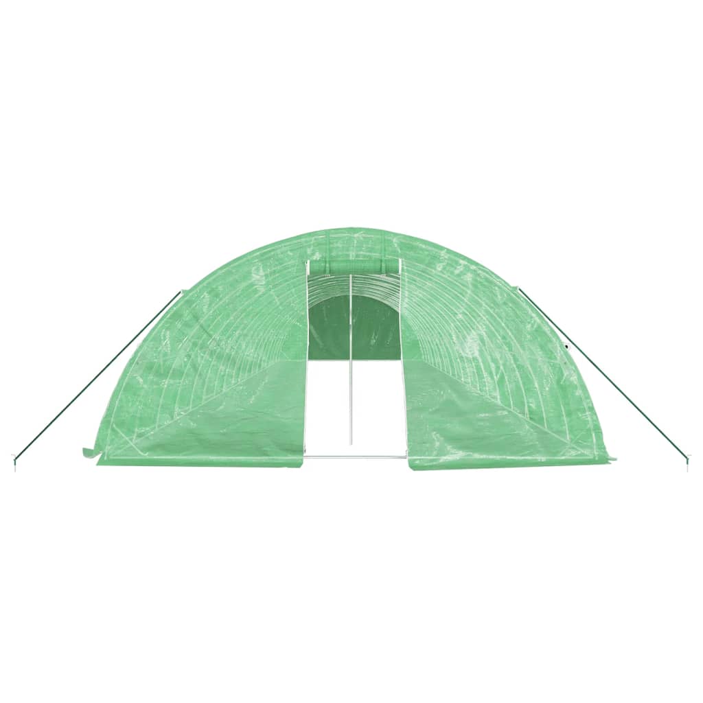 vidaXL Greenhouse with Steel Frame Green 90 m² 18x5x2,3 m 4