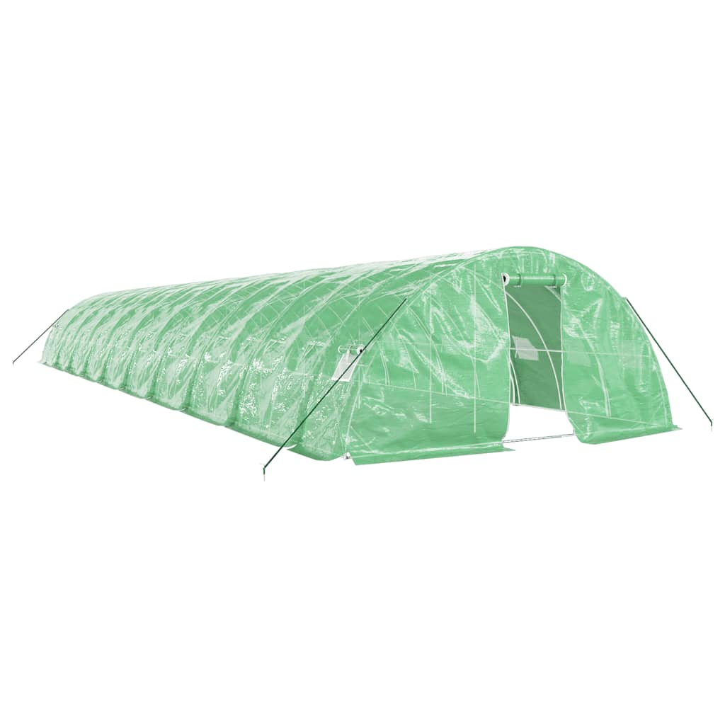 vidaXL Greenhouse with Steel Frame Green 100 m² 20x5x2,3 m 2