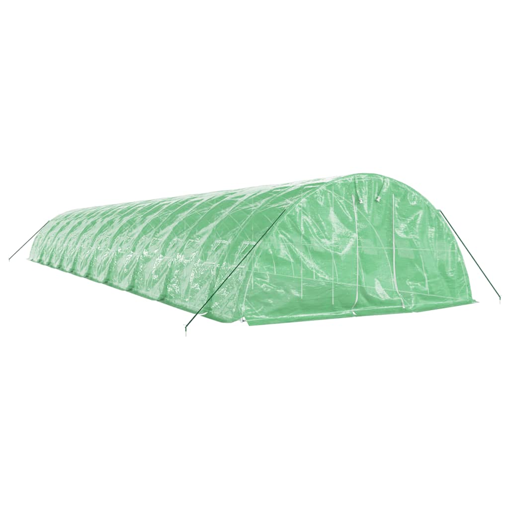 vidaXL Greenhouse with Steel Frame Green 100 m² 20x5x2,3 m 3