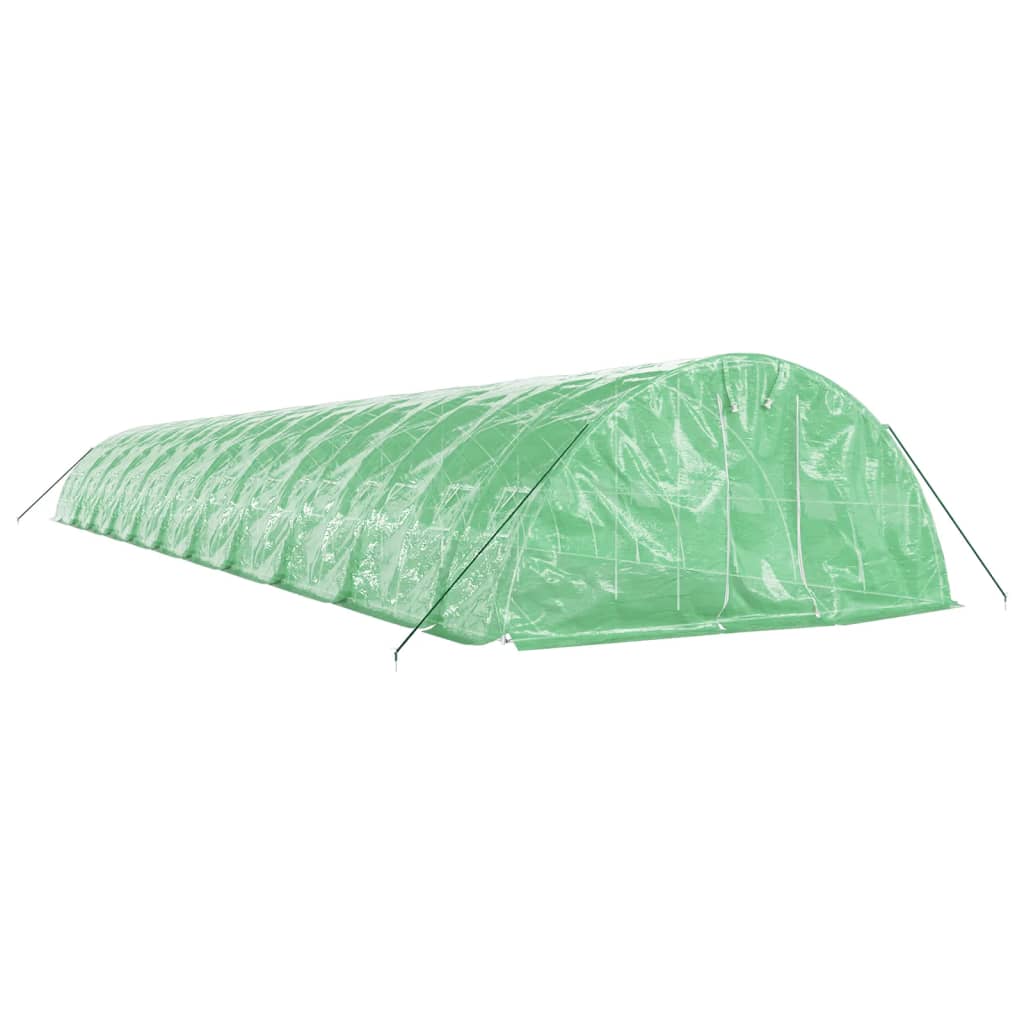 vidaXL Greenhouse with Steel Frame Green 110 m² 22x5x2,3 m 3