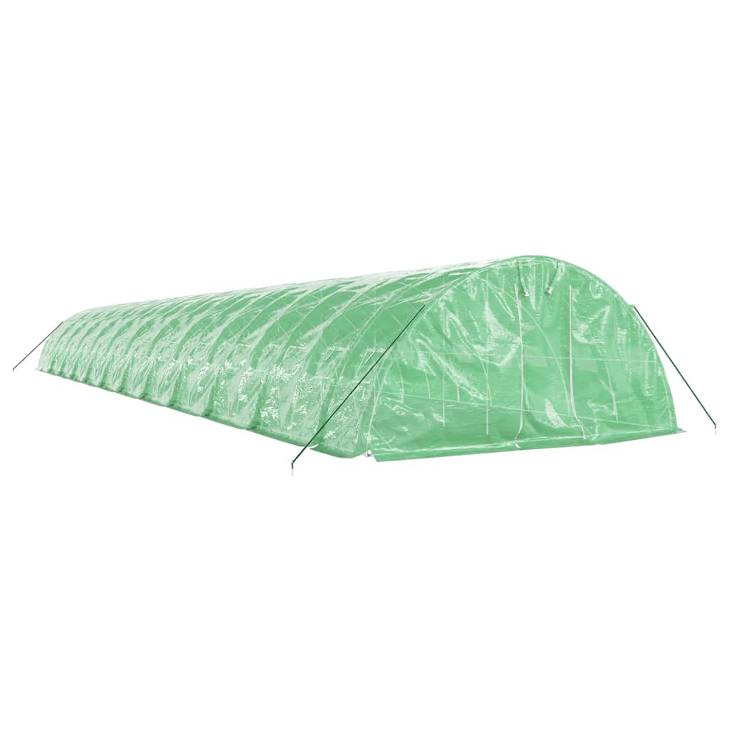 vidaXL Greenhouse with Steel Frame Green 120 m² 24x5x2,3 m 3