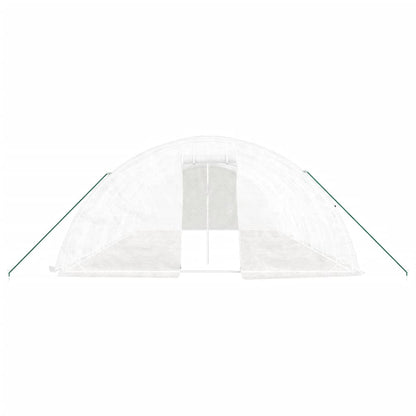 vidaXL Greenhouse with Steel Frame White 40 m² 8x5x2,3 m 4