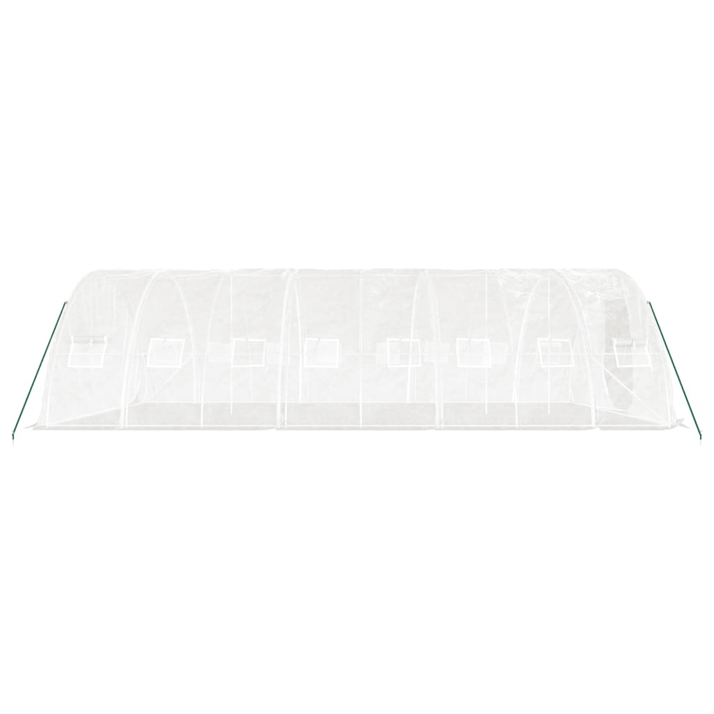 vidaXL Greenhouse with Steel Frame White 40 m² 8x5x2,3 m 6