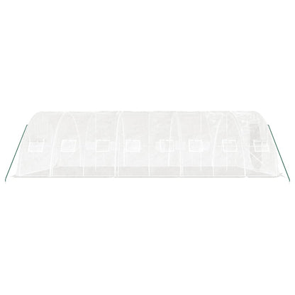 vidaXL Greenhouse with Steel Frame White 40 m² 8x5x2,3 m 6