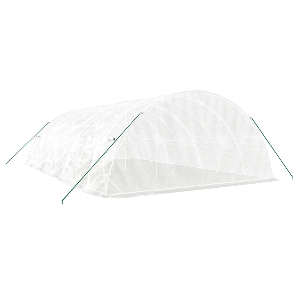 vidaXL Greenhouse with Steel Frame White 40 m² 8x5x2,3 m 5
