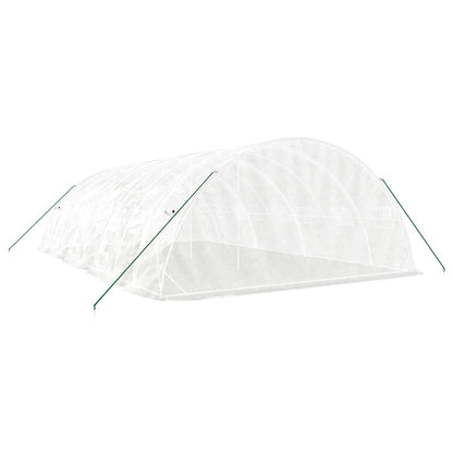 vidaXL Greenhouse with Steel Frame White 40 m² 8x5x2,3 m 5