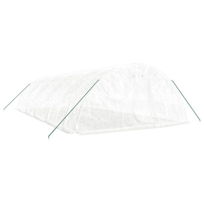 vidaXL Greenhouse with Steel Frame White 50 m² 10x5x2.3 m 3