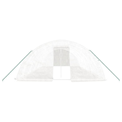 vidaXL Greenhouse with Steel Frame White 50 m² 10x5x2.3 m 4
