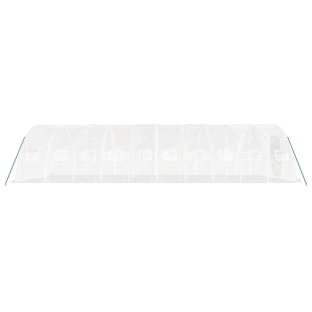 vidaXL Greenhouse with Steel Frame White 50 m² 10x5x2.3 m 5