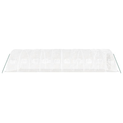 vidaXL Greenhouse with Steel Frame White 50 m² 10x5x2.3 m 5
