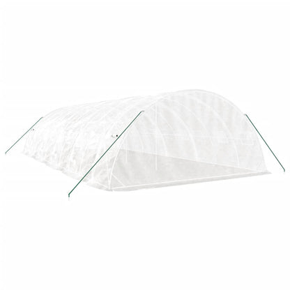 vidaXL Greenhouse with Steel Frame White 50 m² 10x5x2.3 m 6