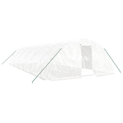 vidaXL Greenhouse with Steel Frame White 60 m² 12x5x2,3 m 2
