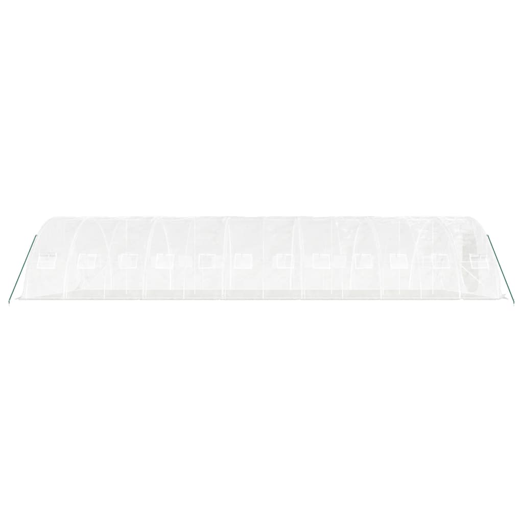 vidaXL Greenhouse with Steel Frame White 60 m² 12x5x2,3 m 5