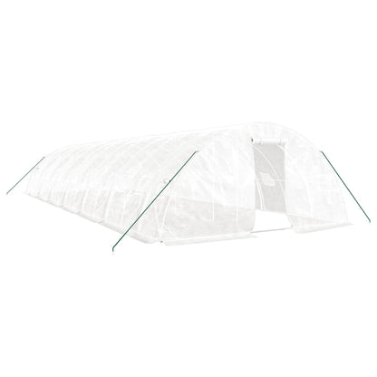 vidaXL Greenhouse with Steel Frame White 70 m² 14x5x2,3 m 2