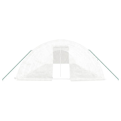 vidaXL Greenhouse with Steel Frame White 70 m² 14x5x2,3 m 4