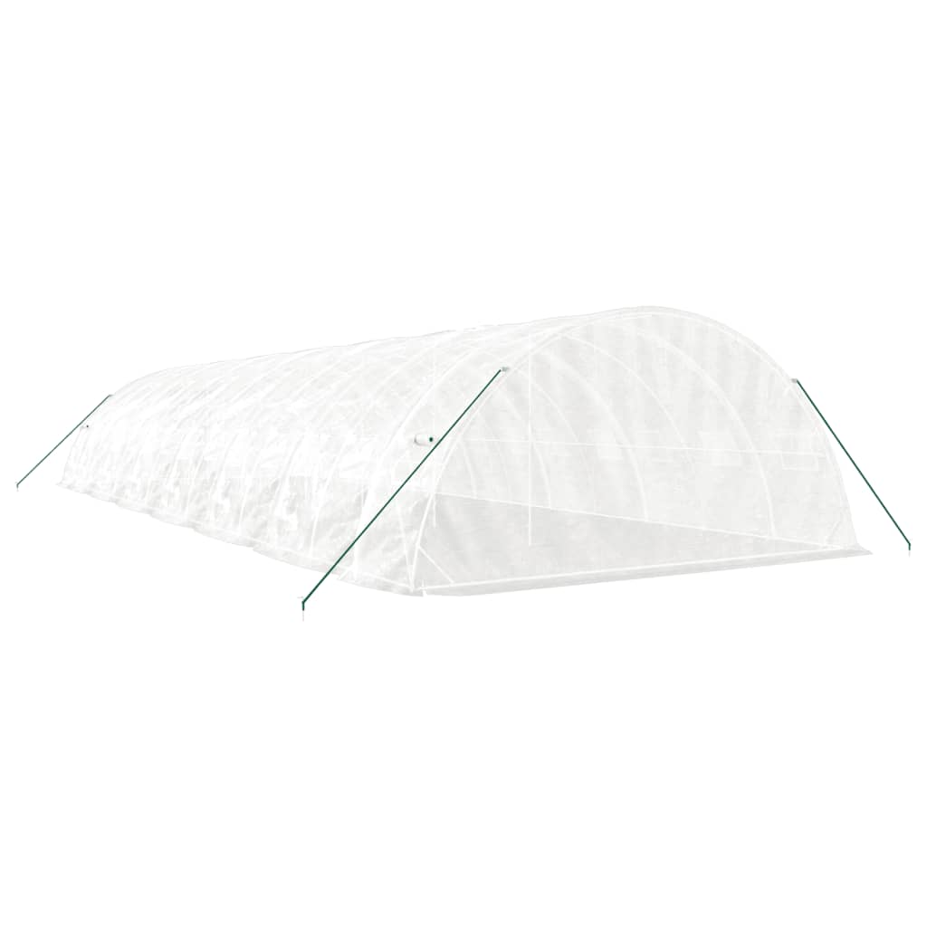vidaXL Greenhouse with Steel Frame White 70 m² 14x5x2,3 m 6