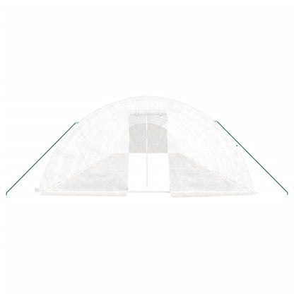 vidaXL Greenhouse with Steel Frame White 80 m² 16x5x2,3 m 4