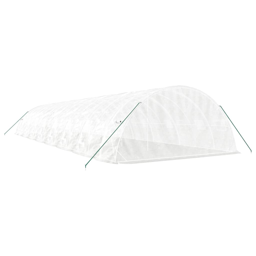 vidaXL Greenhouse with Steel Frame White 80 m² 16x5x2,3 m 6