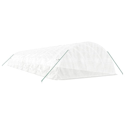 vidaXL Greenhouse with Steel Frame White 80 m² 16x5x2,3 m 6