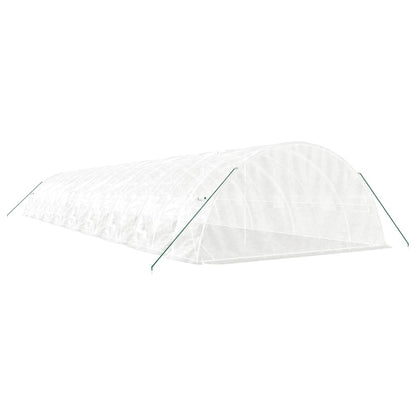 vidaXL Greenhouse with Steel Frame White 90 m² 18x5x2,3 m 6