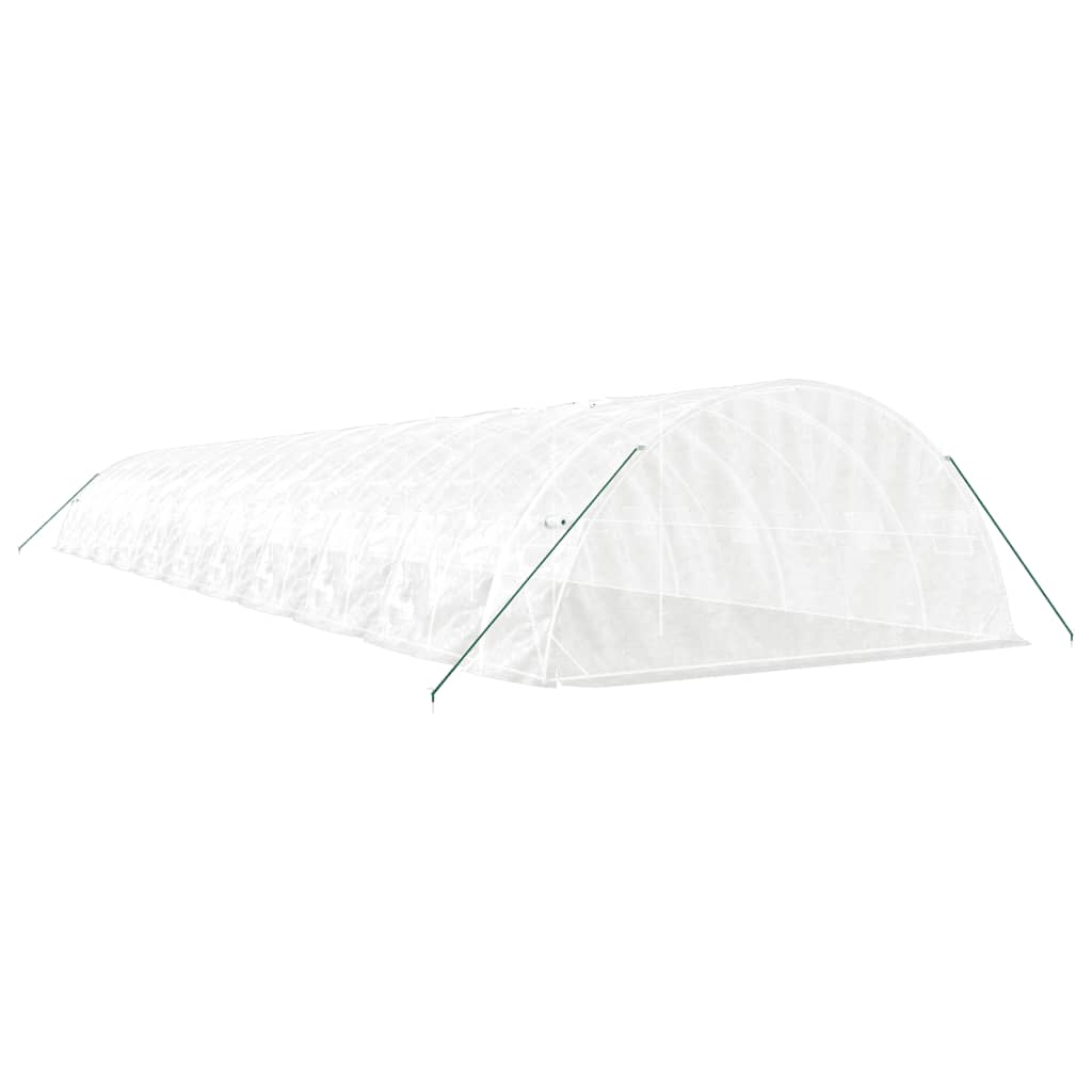vidaXL Greenhouse with Steel Frame White 110 m² 22x5x2,3 m 6