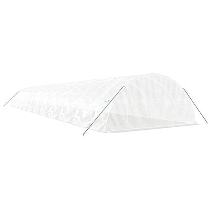 vidaXL Greenhouse with Steel Frame White 110 m² 22x5x2,3 m 6