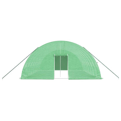 vidaXL Greenhouse with Steel Frame Green 48 m² 8x6x2.85 m 4