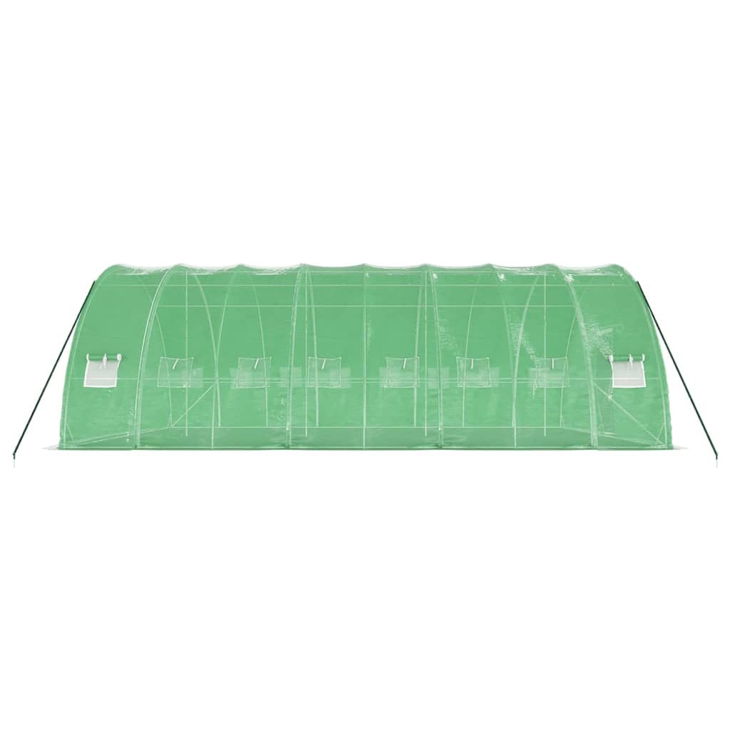 vidaXL Greenhouse with Steel Frame Green 48 m² 8x6x2.85 m 5