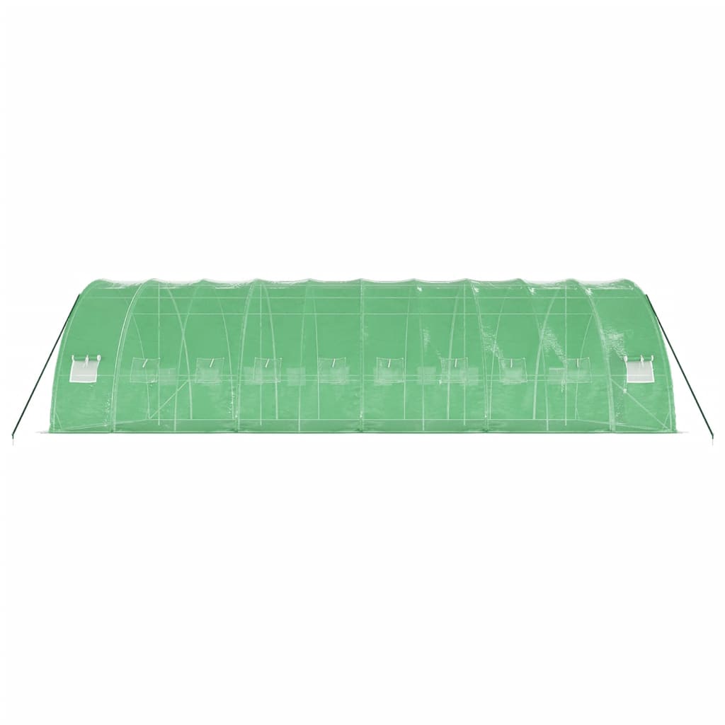 vidaXL Greenhouse with Steel Frame Green 60 m² 10x6x2,85 m 5