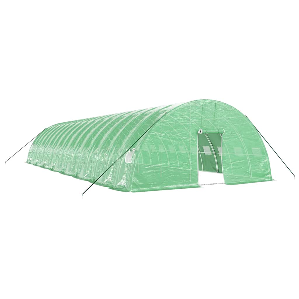 vidaXL Greenhouse with Steel Frame Green 96 m² 16x6x2,85 m 2