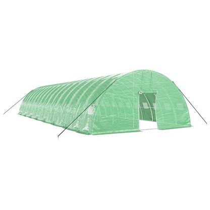 vidaXL Greenhouse with Steel Frame Green 96 m² 16x6x2,85 m 2