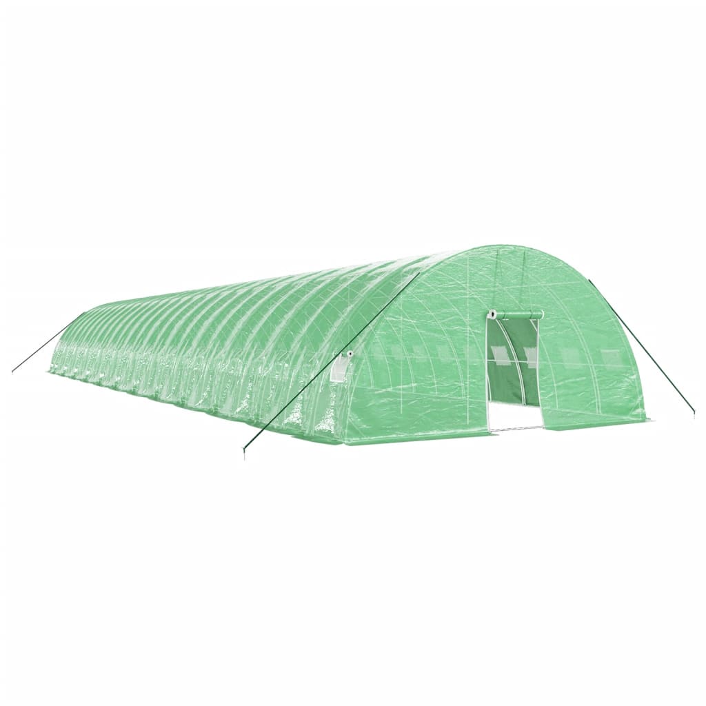 vidaXL Greenhouse with Steel Frame Green 144 m² 24x6x2,85 m 2