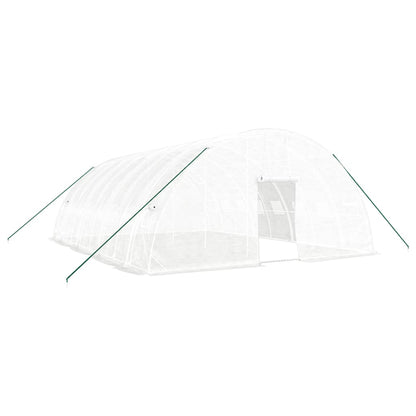 vidaXL Greenhouse with Steel Frame White 48 m² 8x6x2.85 m 2