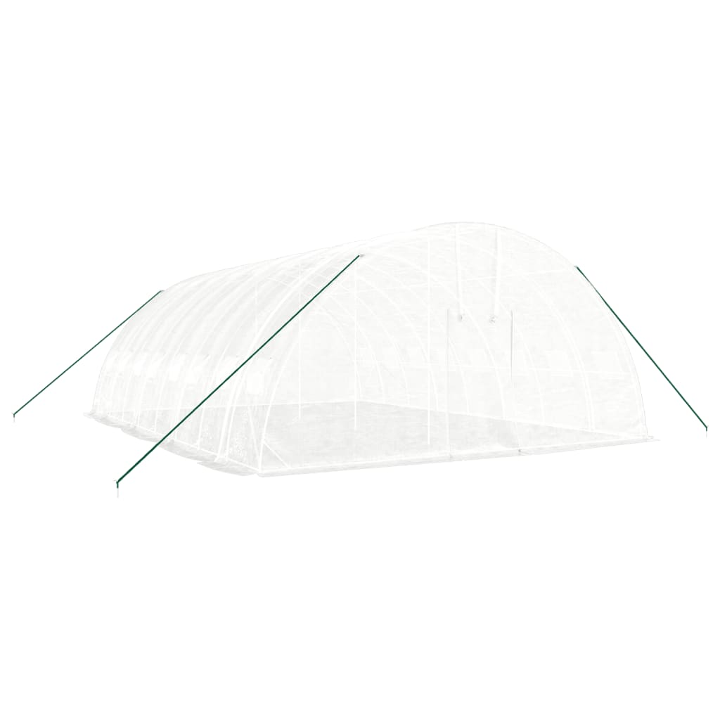 vidaXL Greenhouse with Steel Frame White 48 m² 8x6x2.85 m 3