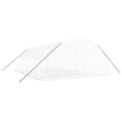 vidaXL Greenhouse with Steel Frame White 48 m² 8x6x2.85 m 3