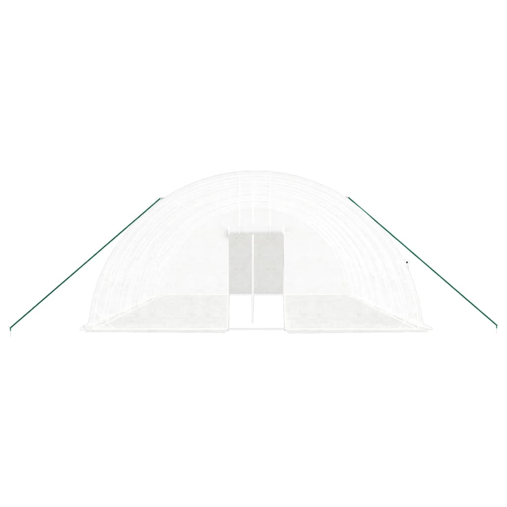 vidaXL Greenhouse with Steel Frame White 48 m² 8x6x2.85 m 4