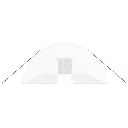vidaXL Greenhouse with Steel Frame White 48 m² 8x6x2.85 m 4