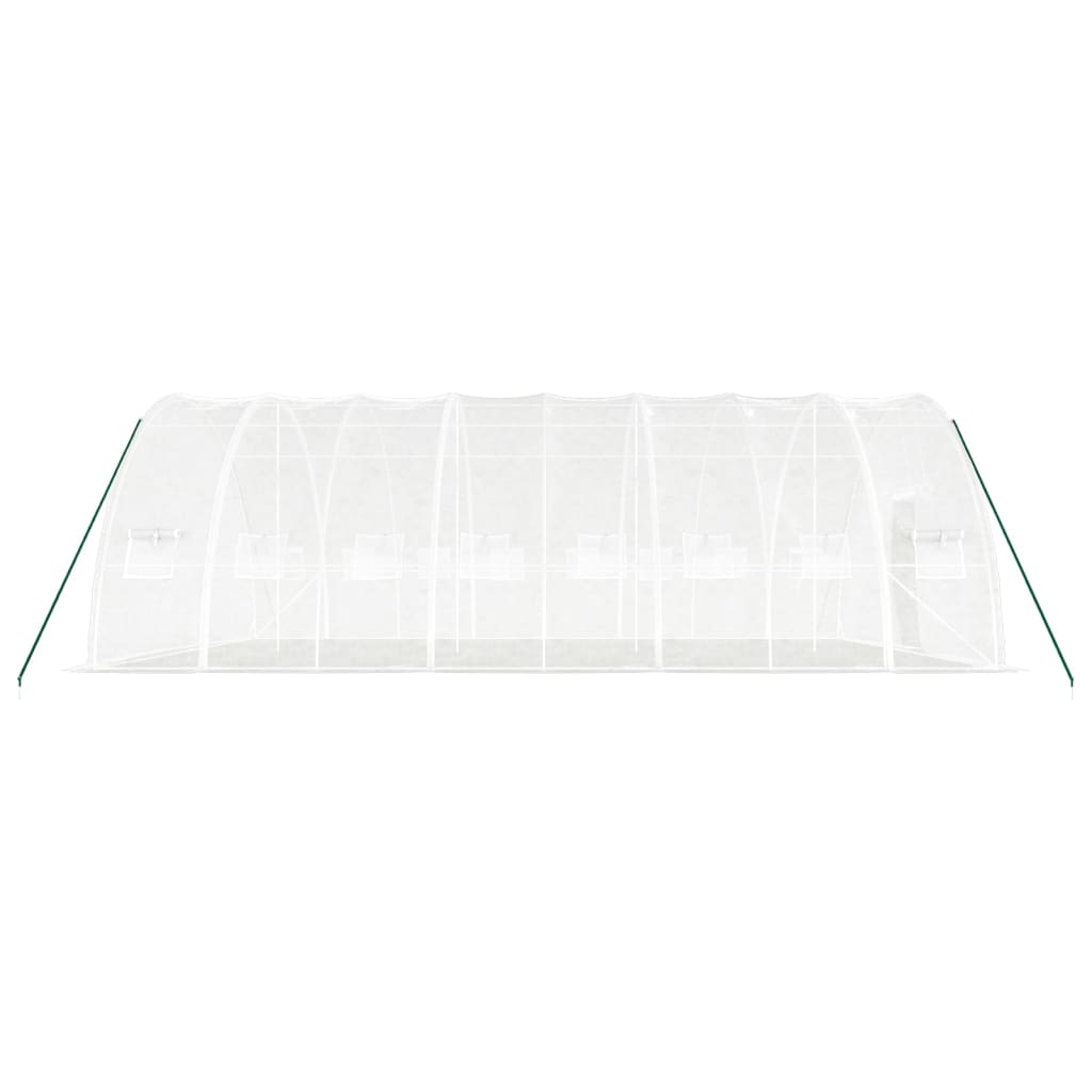 vidaXL Greenhouse with Steel Frame White 48 m² 8x6x2.85 m 5