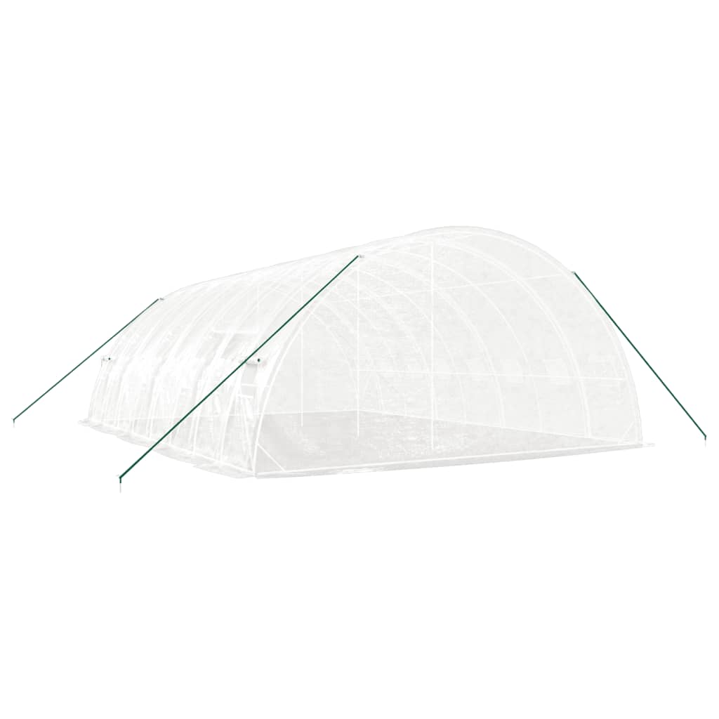vidaXL Greenhouse with Steel Frame White 48 m² 8x6x2.85 m 6